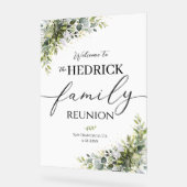 ファミリー懇親会ウェルカムサイン、懇親会ポスター アクリルサイン (傾斜)