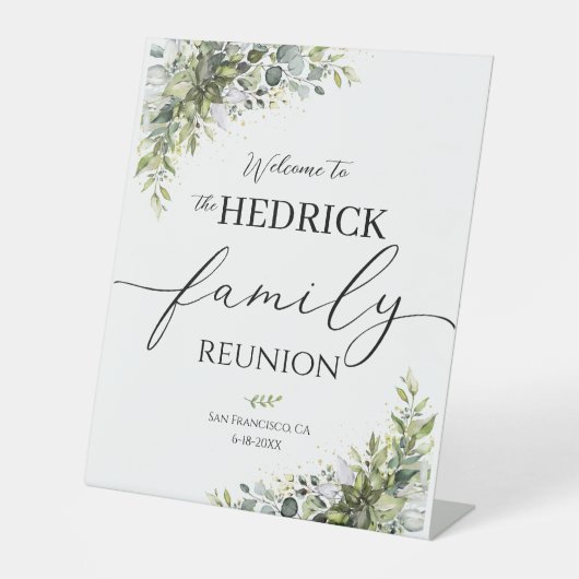 ファミリー懇親会ウェルカムサイン、懇親会ポスター 台座サイン (正面)