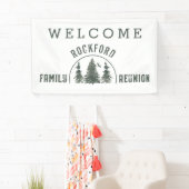 ファミリー懇親会ウェルカムフォレストツリーズグリーン 横断幕 (インサイチュ)