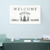 ファミリー懇親会ウェルカムフォレストツリーズグリーン 横断幕 (トレードショー)