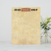 ファミリー懇親会ウエスタンレターフライヤー招待状 (スタンド正面)