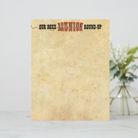 ファミリー懇親会ウエスタンレターフライヤー招待状 (スタンド正面)