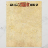 ファミリー懇親会ウエスタンレターフライヤー招待状 (正面)