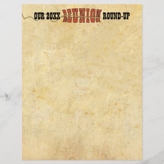 ファミリー懇親会ウエスタンレターフライヤー招待状 (正面)