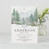 ファミリー懇親会ウォーターカラーフォレストアウトドアキャンプ 招待状 (スタンド正面)