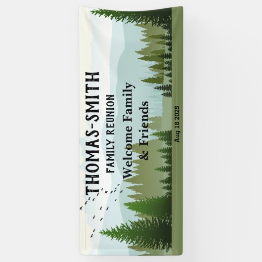 ファミリー懇親会ウッズシーン 横断幕 (縦)