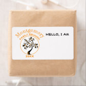 ファミリー懇親会オレンモダンジツリー名前をカスタムするラベル ラベル (インサイチュ)