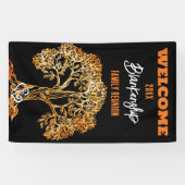 ファミリー懇親会オールドオレンジツリーアートカスタム 横断幕 (横)