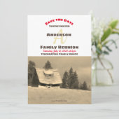ファミリー懇親会オールドホームステッド招待状デート セーブザデート (スタンド正面)