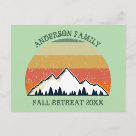 ファミリー懇親会カスタムサンセットパーティの招待状 ポストカード