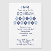 ファミリー懇親会カスタムパーティの招待状磁石 (正面)