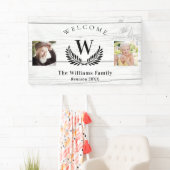 ファミリー懇親会カスタムフォトモノグラムウェルカム 横断幕 (インサイチュ)