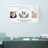 ファミリー懇親会カスタムフォトモノグラムウェルカム 横断幕 (トレードショー)