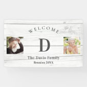 ファミリー懇親会カスタムフォトモノグラムウェルカム 横断幕 (横)