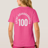 ファミリー懇親会カスタムマッチング誕生日写真 Tシャツ (裏面)