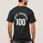 ファミリー懇親会カスタムマッチング誕生日写真 Tシャツ (裏面)