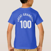 ファミリー懇親会カスタムマッチング誕生日写真 Tシャツ (裏面)