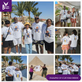 ファミリー懇親会カスタムマッチング50番目の誕生日写真 Tシャツ