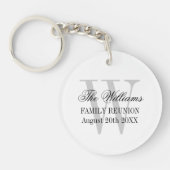 ファミリー懇親会カスタムモノグラムアクリルキーホルダー キーホルダー (正面)