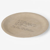 ファミリー懇親会カスタムレシピ ペーパープレート (アングル)