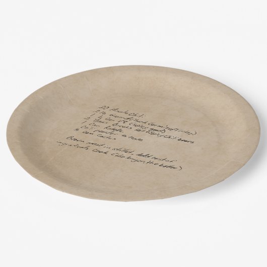 ファミリー懇親会カスタムレシピ ペーパープレート (アングル)