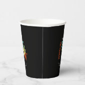 ファミリー懇親会カスタム文字カラフル 紙コップ (右)