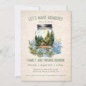 ファミリー懇親会キャビンインザウッズグリーン招待状 招待状 (正面)