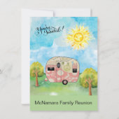 ファミリー懇親会キャンピングウィークエンド 招待状 (裏面)