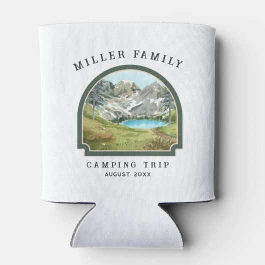 ファミリー懇親会キャンピングロードリパーソナライズされたップ 缶クーラー (裏面)