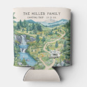 ファミリー懇親会キャンピングロードリパーソナライズされたップ 缶クーラー (裏面)