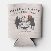 ファミリー懇親会キャンピングロードリパーソナライズされたップ 缶クーラー (正面)