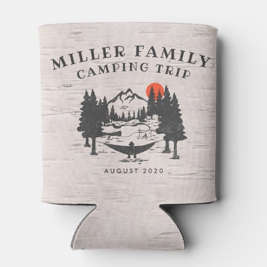 ファミリー懇親会キャンピングロードリパーソナライズされたップ 缶クーラー (裏面)