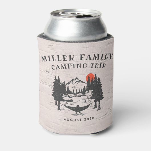 ファミリー懇親会キャンピングロードリパーソナライズされたップ 缶クーラー (缶裏面)