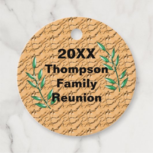 ファミリー懇親会キープサケグリーンツリーブランチメメント フェイバータグ (正面)