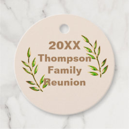 ファミリー懇親会キープサケグリーンツリーブランチメメント フェイバータグ