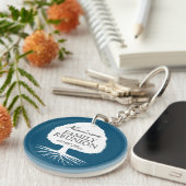 ファミリー懇親会ギフトキーチェーン(名前と日付) キーホルダー (正面右)