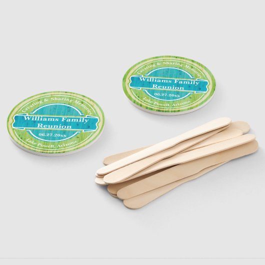 ファミリー懇親会ギャザリングアウトドアピクニック ハンドファン (組立なし)