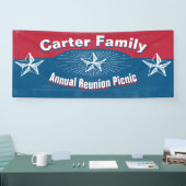 ファミリー懇親会ギャザリングイベントピクニック 横断幕 (トレードショー)