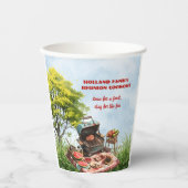 ファミリー懇親会クックアウトインザパーク紙カップ 紙コップ (正面)