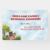 ファミリー懇親会クックアウトザパークバナー 横断幕 (横)