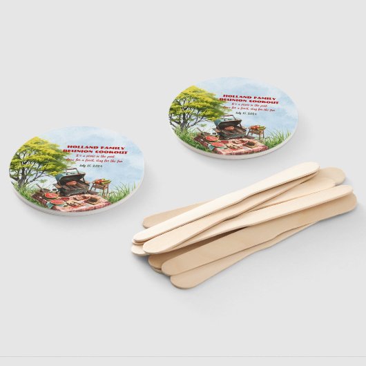 ファミリー懇親会クックアウトinザ・パーク一連のファン ハンドファン (組立なし)