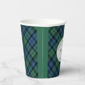 ファミリー懇親会クランキャンベルタータンチェックプレイドカスタム 紙コップ (右)