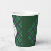ファミリー懇親会クランダンカンタータンチェックプレイドカスタム 紙コップ (左)