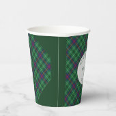 ファミリー懇親会クランダンカンタータンチェックプレイドカスタム 紙コップ (右)