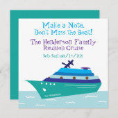 ファミリー懇親会クルーズクルーズシップ休暇保存日 (正面/裏面)