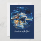 ファミリー懇親会クルーズシップブルー&ホワイト招待状 招待状 (裏面)