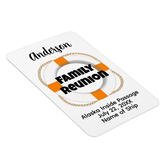 ファミリー懇親会クルーズシップ客室ドアマーカー マグネット (右側)