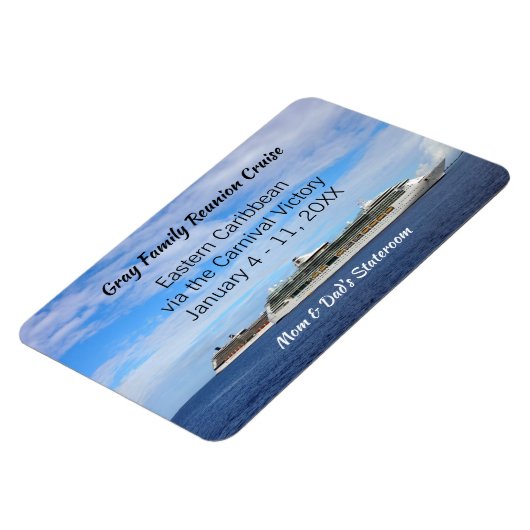 ファミリー懇親会クルーズシップ客室ドアIDマーカー マグネット (左側)