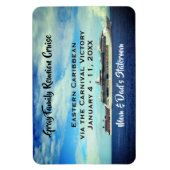 ファミリー懇親会クルーズシップ客室IDマーカー海 マグネット (縦)