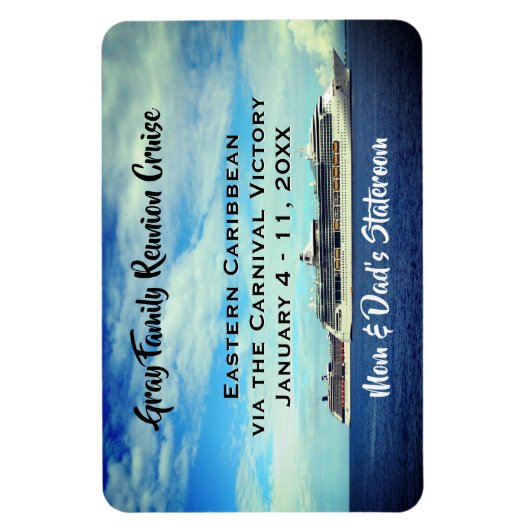 ファミリー懇親会クルーズシップ客室IDマーカー海 マグネット (縦)